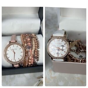 Jessica Carlyle Women’s bracelet Watch (2 sets)